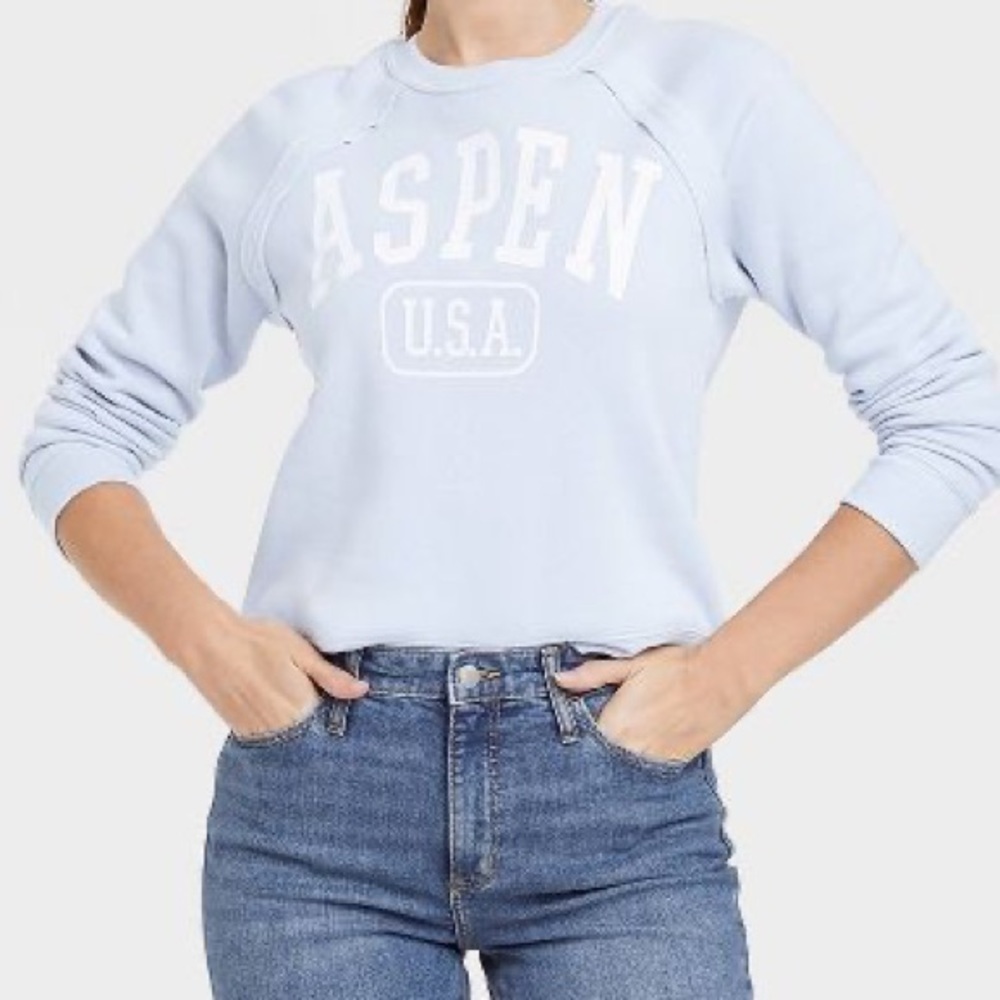 Grayson/Threads Blue Sweatshirt - Picture 1 of 5